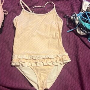 Gucci Kids Cream One Piece Swimsuit